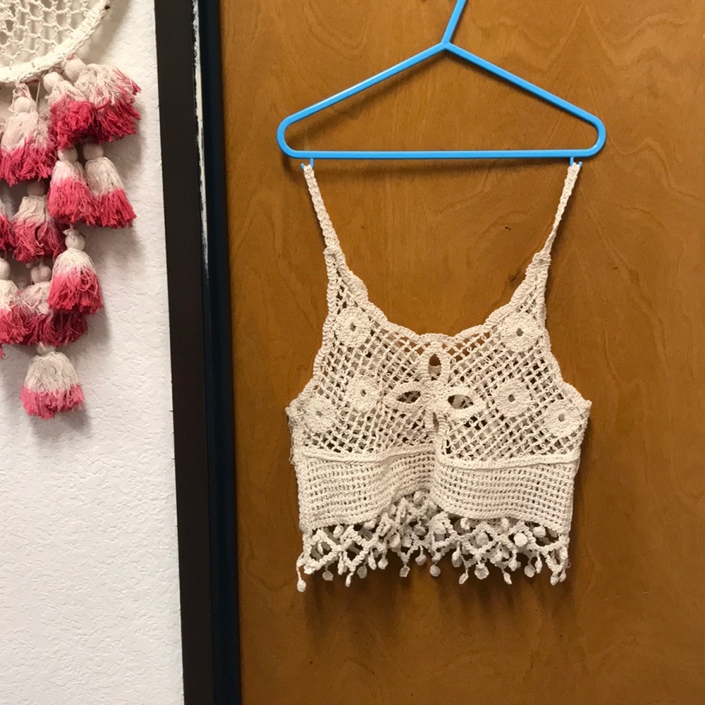 Beautifully detailed crochet top