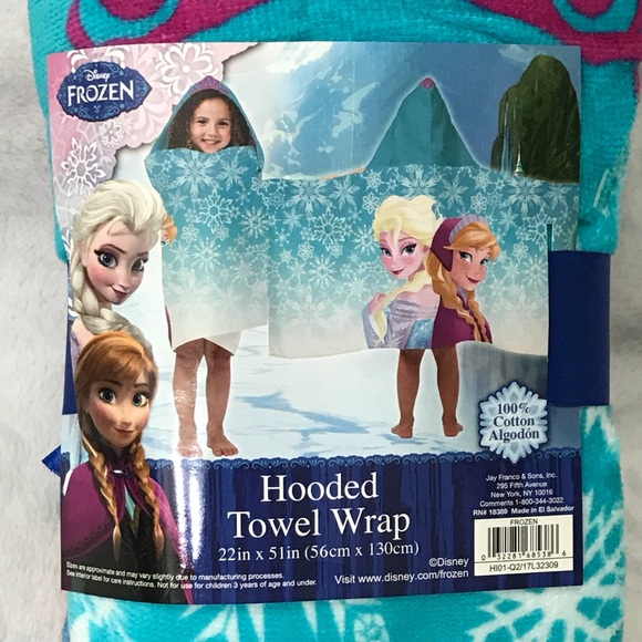🎁Christmas Gift 🎁 Disney Frozen Hooded Towel - Picture 2 of 4