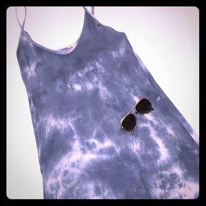 Sky blue tie-dye dress!