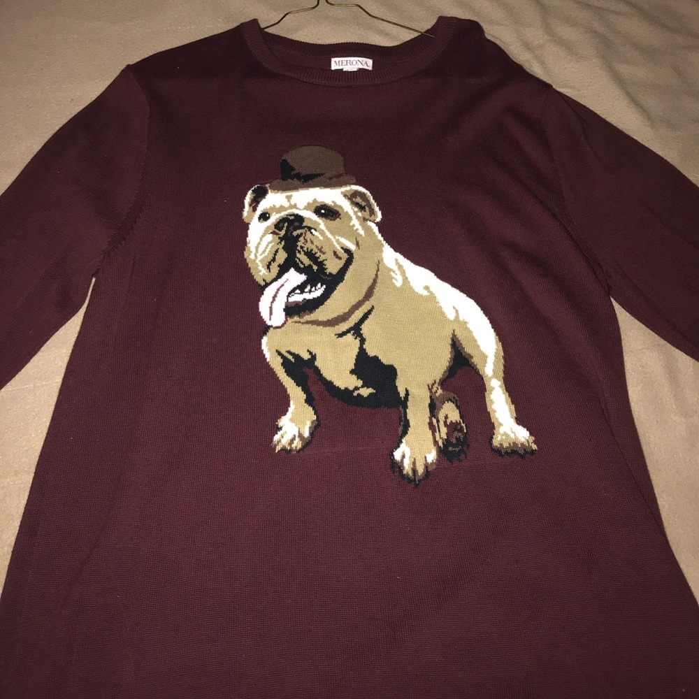 Merona Bulldog maroon sweater