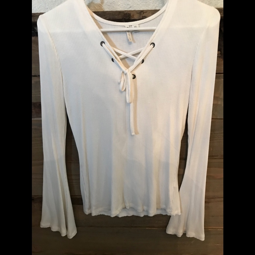 Long bell sleeve top. Worn once.