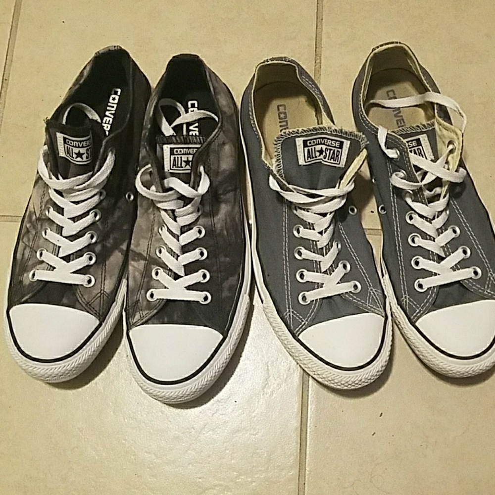 2 Pairs of Grey Converse Like New