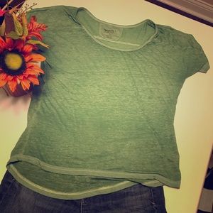 Green plain tee