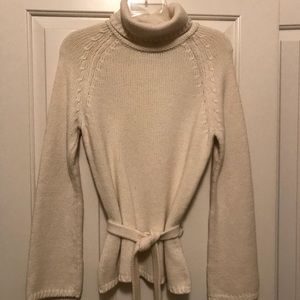Ann Taylor Loft Cream Knit Sweater