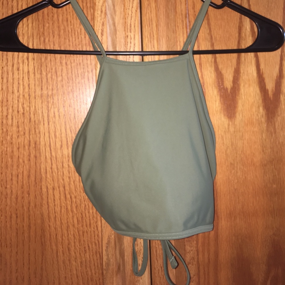 High neck bikini top aerie