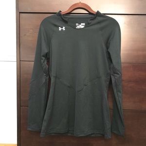 Underarmour long sleeve black heat gear top size M