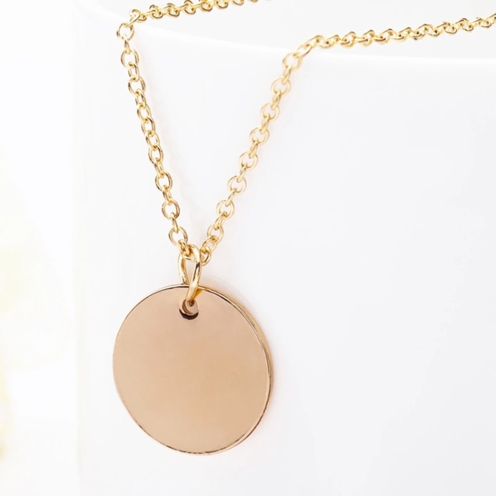 ♡ Single Coin ♡ Necklace - Picture 4 of 8