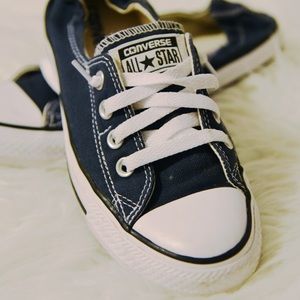 Navy Blue Converse Sneakers