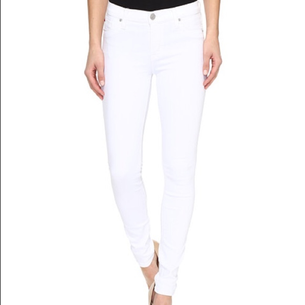 White Jeggings Size 8 Mid-Rise Skinny Fit