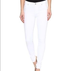 White Jeggings Size 8 Mid-Rise Skinny Fit