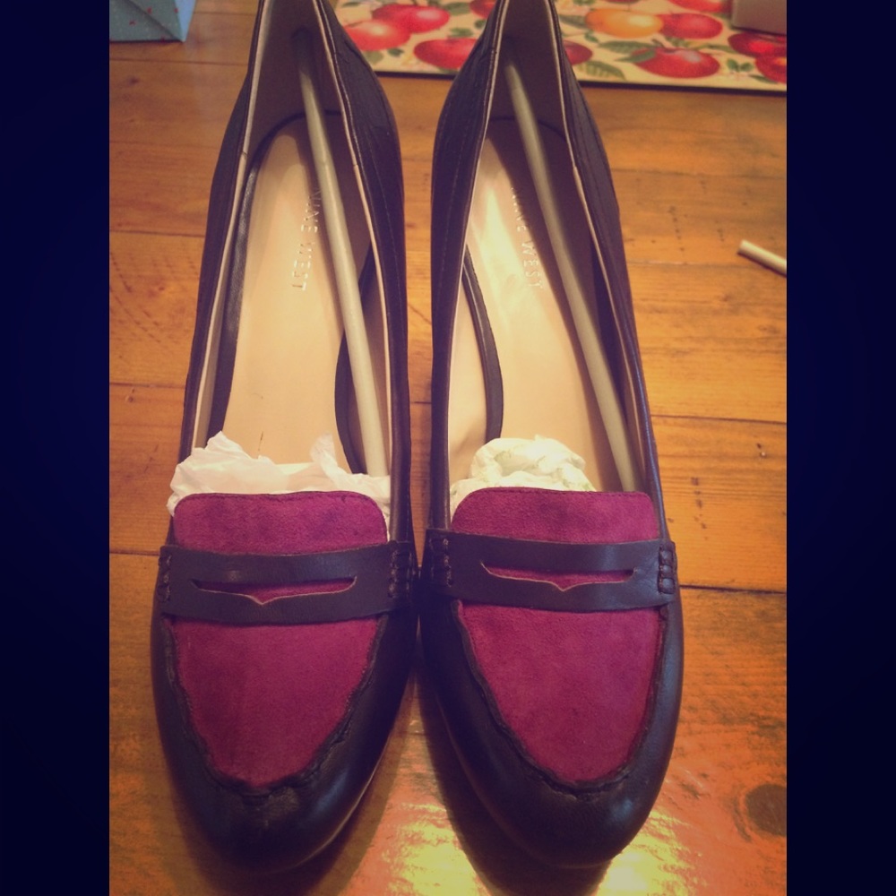 Nine West Womens Heels, Dark purple, size 10
