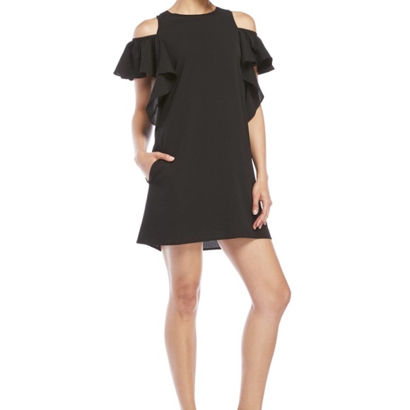 Dresses & Skirts - Dress Forum sz L cold shoulder little black dress