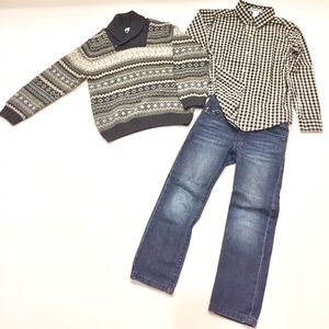 Boys Sweater and Jeans Outfit