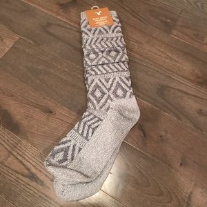 American Eagle Outfitters Grey Boot Socks