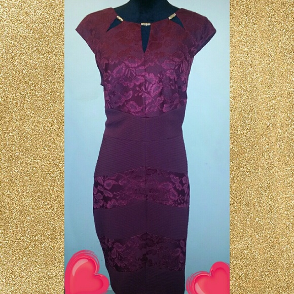 Cap Sleeves Sheath Dress - Picture 4 of 7