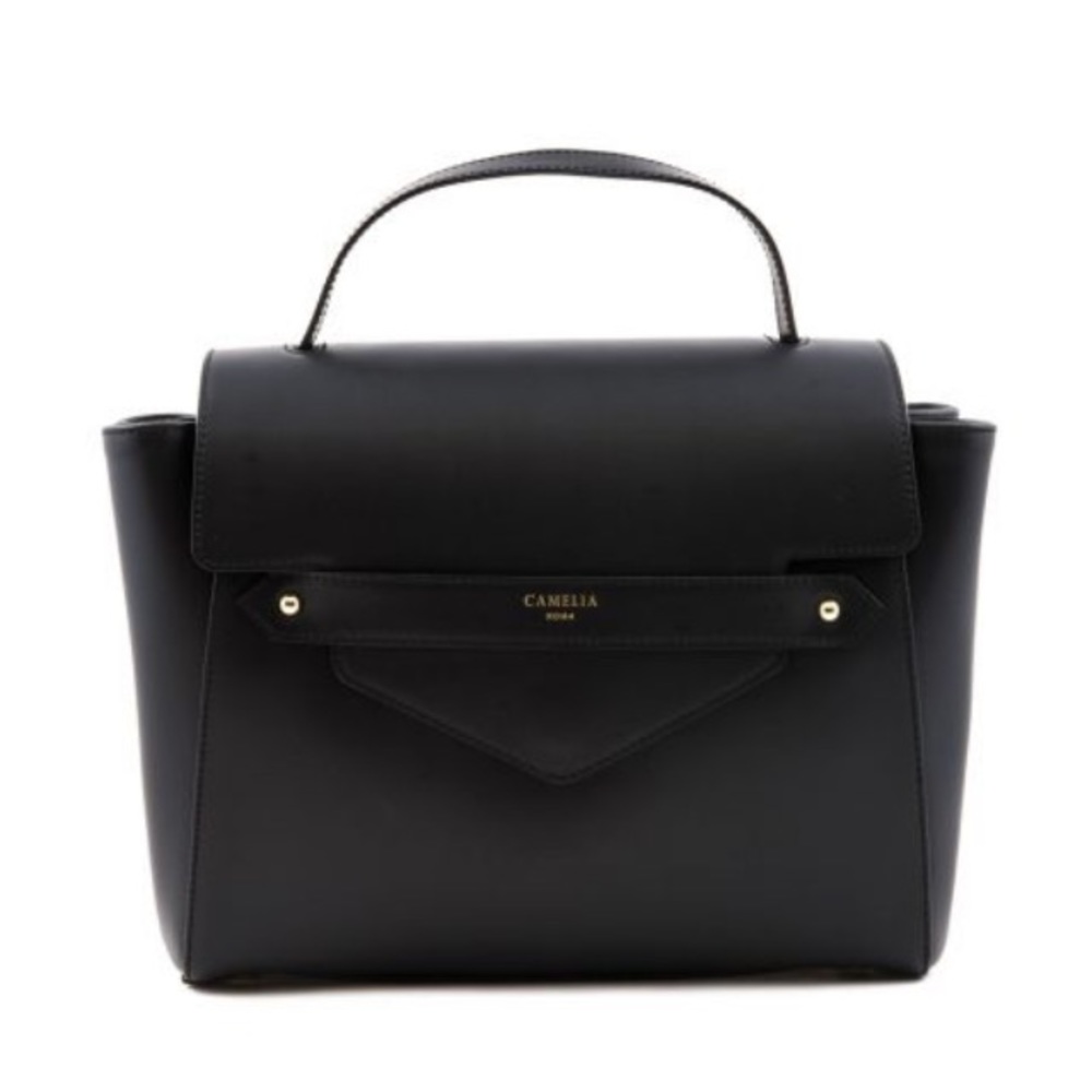 Camelia Black Italian Purse / Crossbody