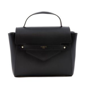 Camelia Black Italian Purse / Crossbody
