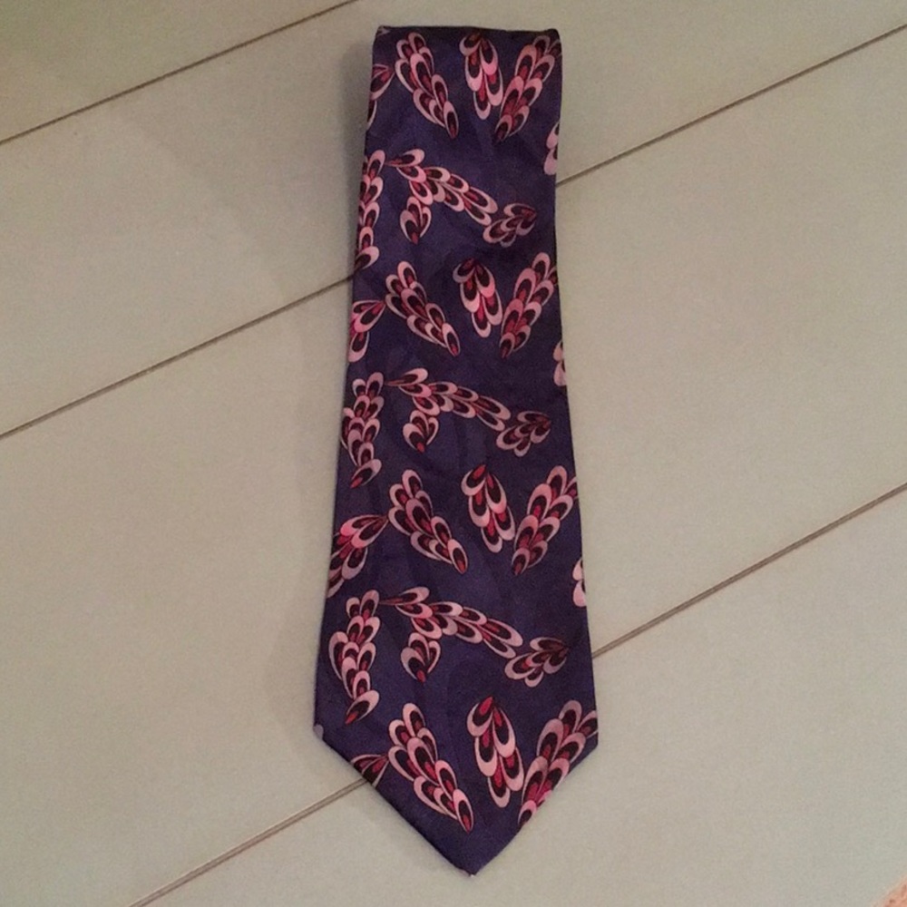 Sharper Image Vintage 100% Silk Suit Tie 57”