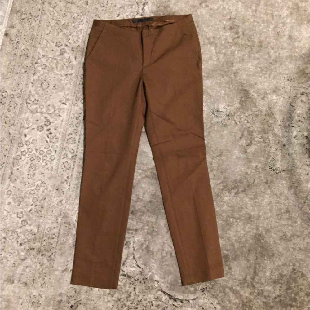 S zara basic caramel pants with pockets