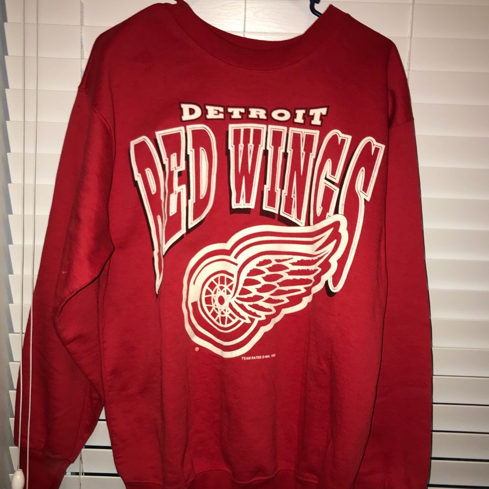 Vintage 1992 Team Rated Detroit Red Wings Sweater