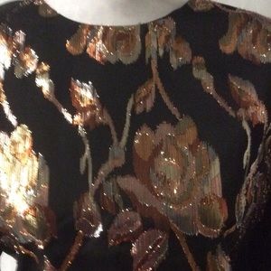 Vintage Tops - Black & Gold Vintage Top Size 16 Vintage Tops - Black & Gold Vintage Top Size 16