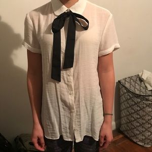 BRAND NEW Maje Pussy Bow top