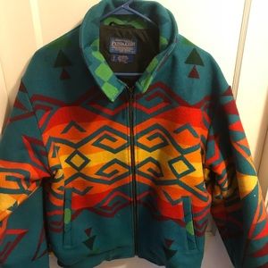 Men’s Pendleton western wool jacket Indian large