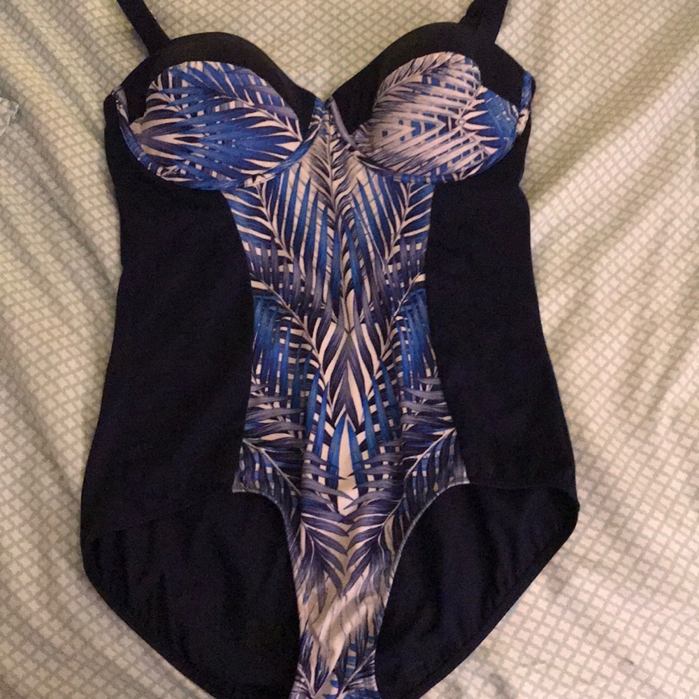 TropiCulture blue one piece bathing suit