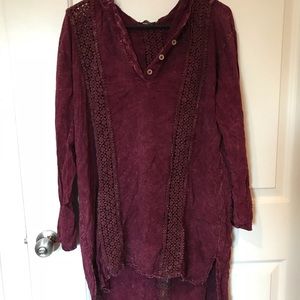Altar’d State maroon hoodie dress