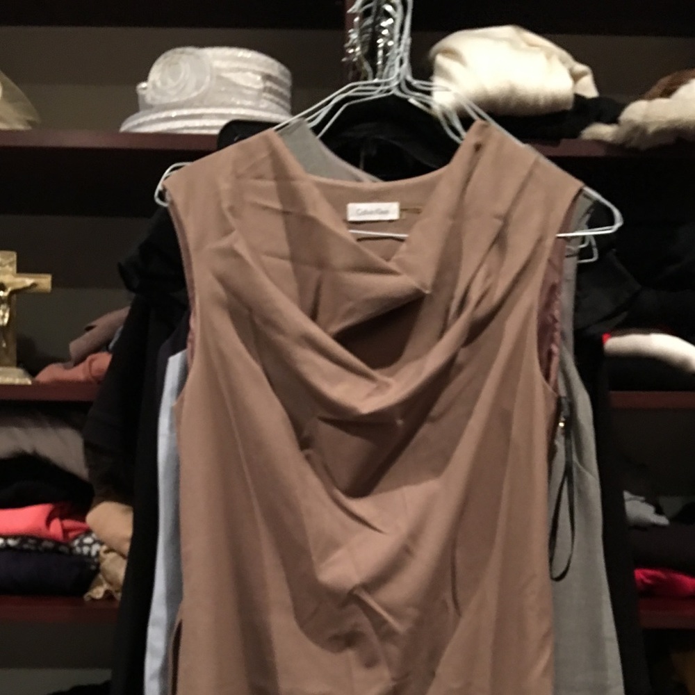 Calvin Klein cowl neck dress