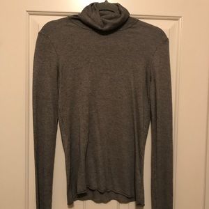Grey Turtleneck Sweater