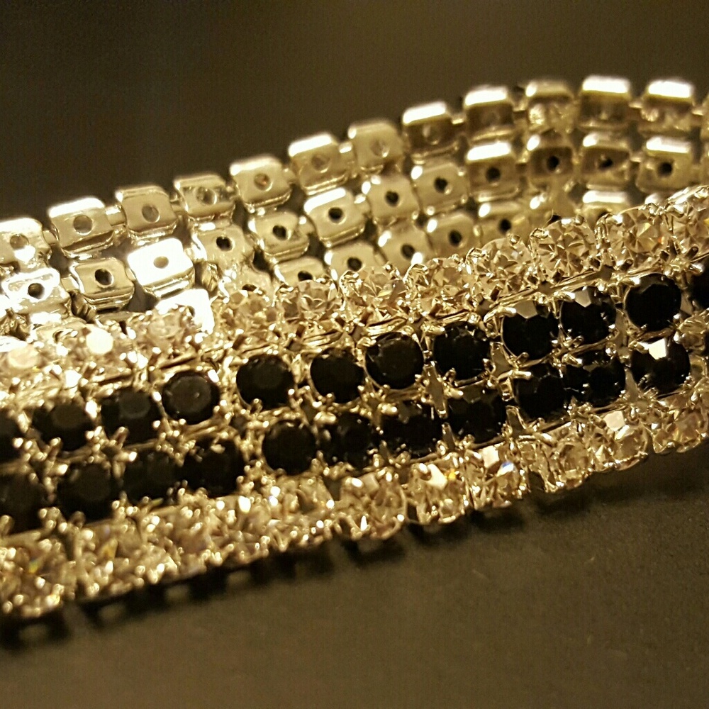 Four Rows CZ Stone Bracelet