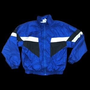 • VTG 90s Mens Nucleus Color Block Wind Breaker