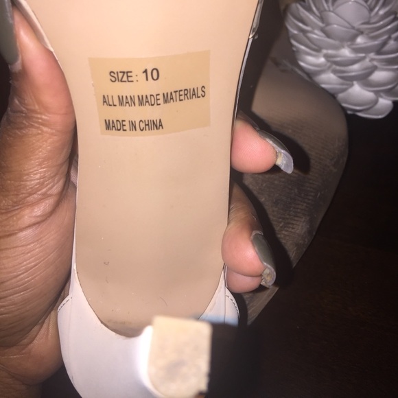 Qupid Faux Suede Heel-Nude - Picture 7 of 8