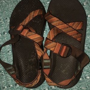 Orange Strappy Chacos