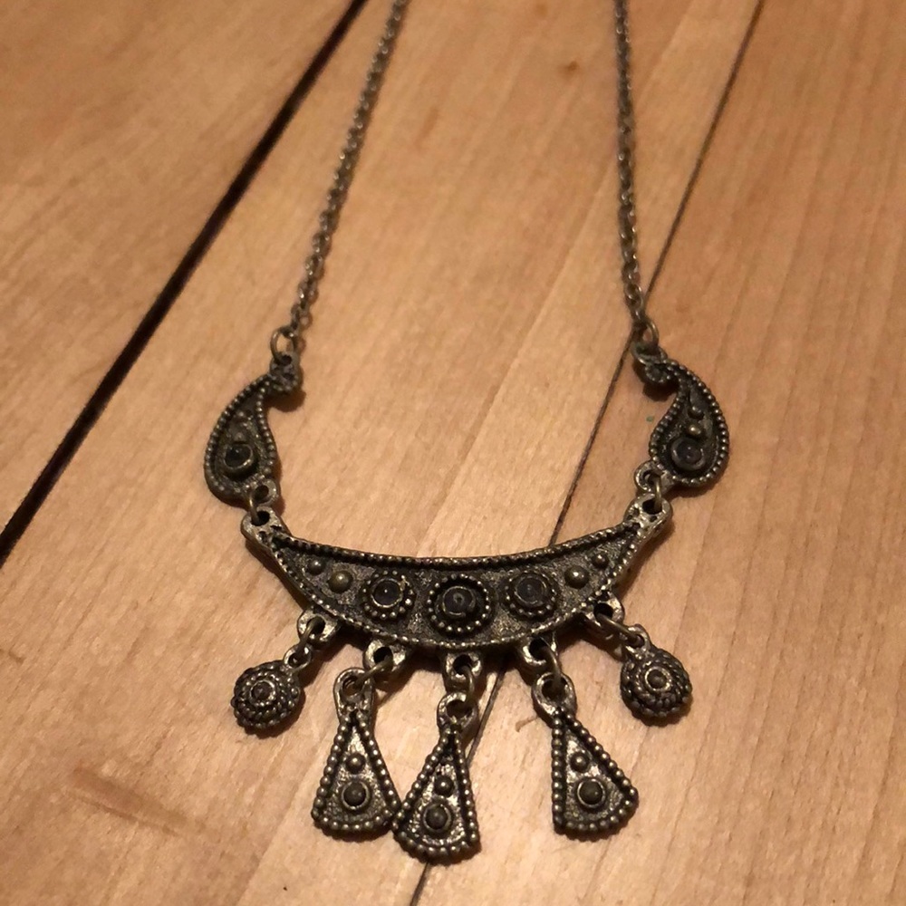 Vintage pewter necklace