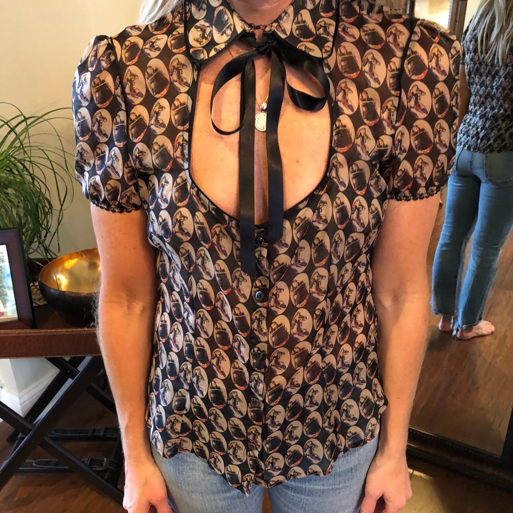 D&G Dolce & Gabbana Cut Out Blouse