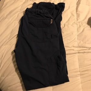 Navy Koi scrub pants