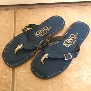 Blue Kino Sandals/Flip Flops