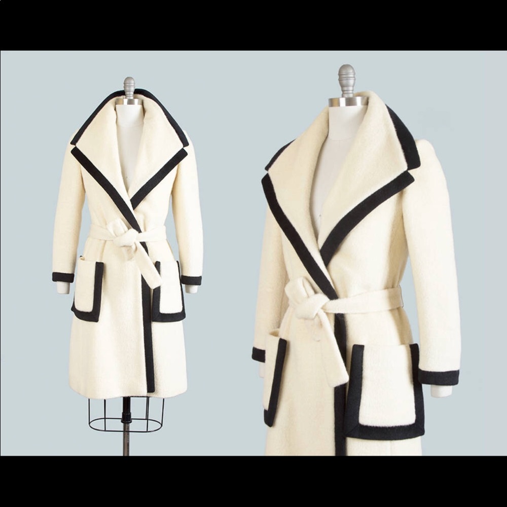 Lilli Ann 1960s mohair Coat vintage coco look