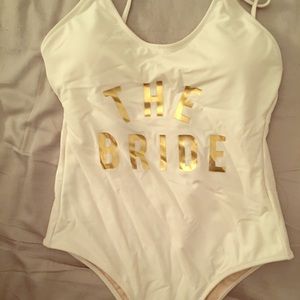 One- piece bride bathing suit