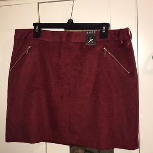 Burgundy skirt