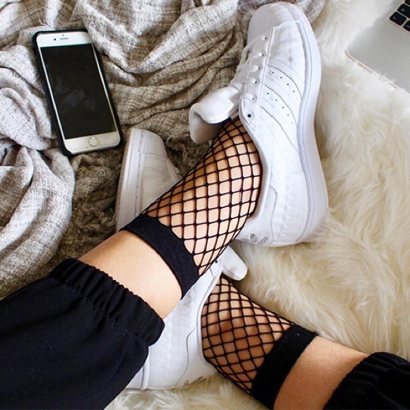 Forever 21 Accessories - Black wide fishnet socks