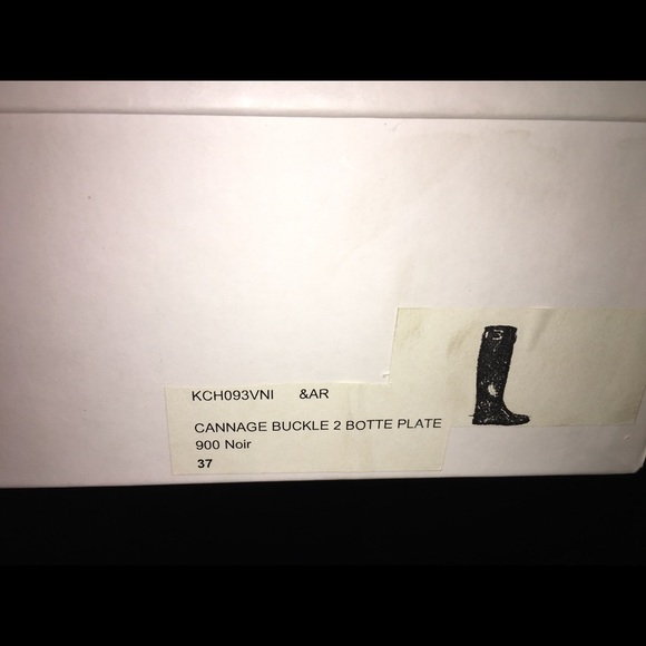 AUTHENTIC CHRISTIAN DIOR CANNAGE BLKPATENT BOOTS - Picture 4 of 7