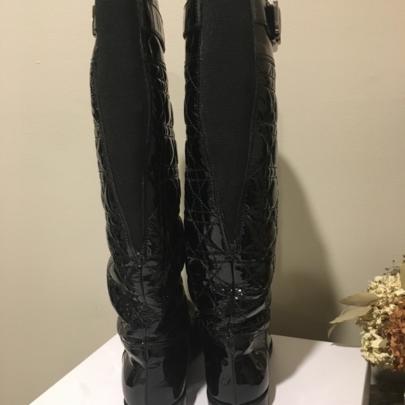 AUTHENTIC CHRISTIAN DIOR CANNAGE BLKPATENT BOOTS - Picture 5 of 7