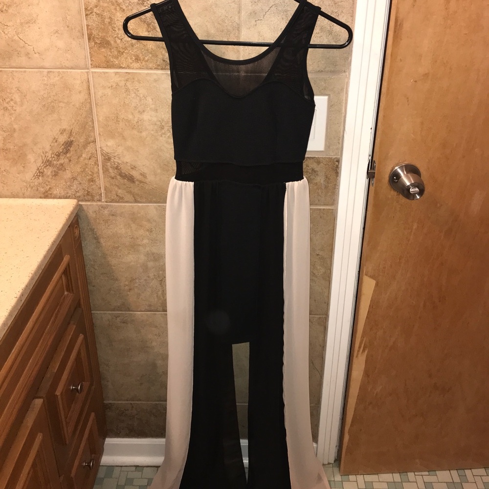 Material Girl Two Tone Dress XS Club Evening - Picture 2 of 5