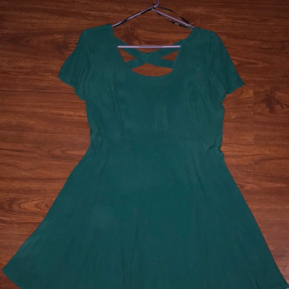 Forever 21 green skater dress