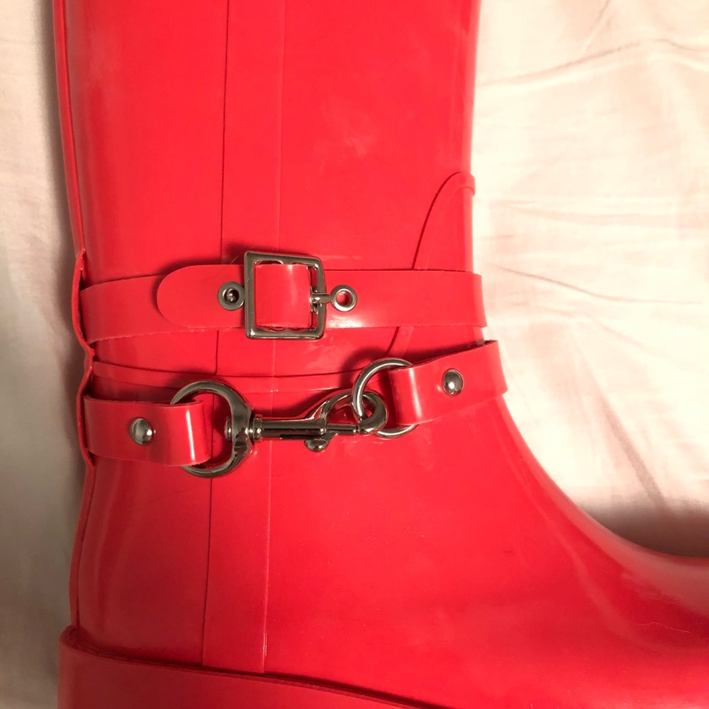 Coach rain boots new in box!