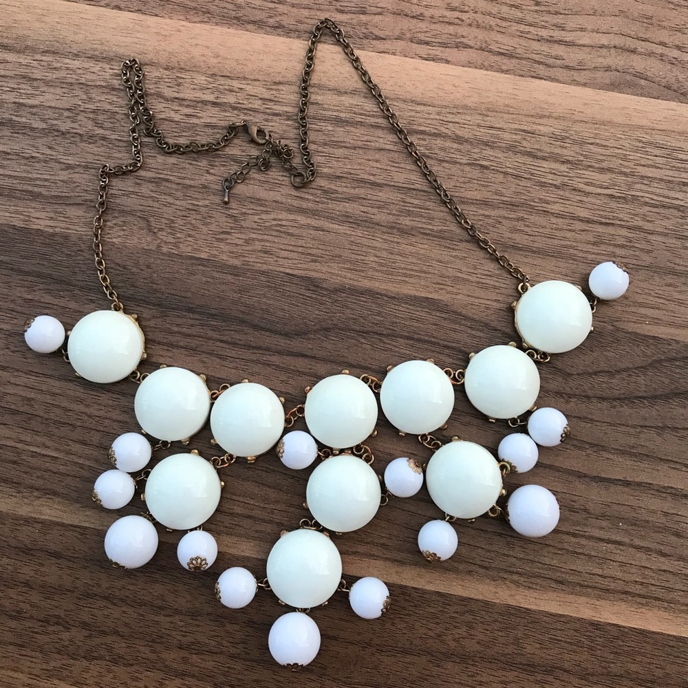 White & Yellow Bubble Necklaces