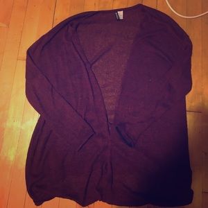 Light 3 quarter burgundy cardigan